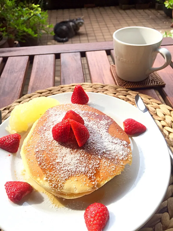 Snapdishの料理写真:Sunday morning pancake with Singha|chaiさん