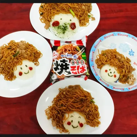 「サッポロ一番 縁日の焼そば」を使ってみたSnapdishの料理・レシピ写真:『縁日の焼きそば』でお昼ごはん😊