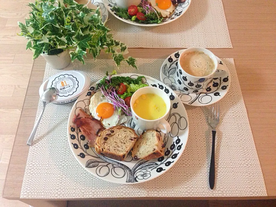 Snapdishの料理写真:朝ごはん♥️ワンプレート✨|きなみさん