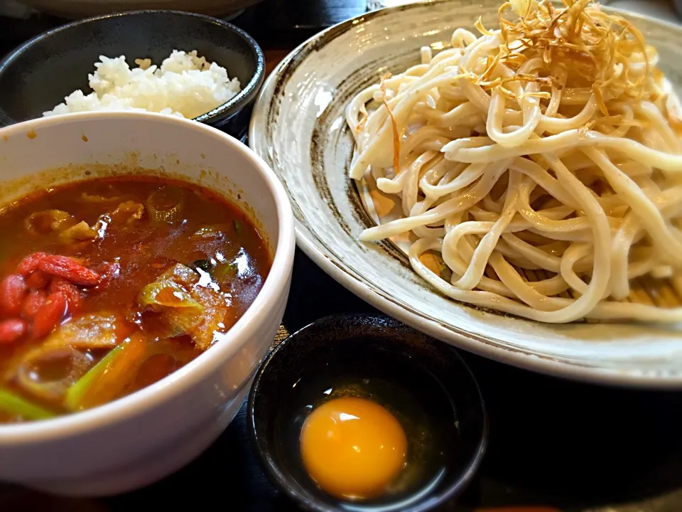 Snapdishの料理写真:薬膳カレー汁うどん|リフルシャッフルさん