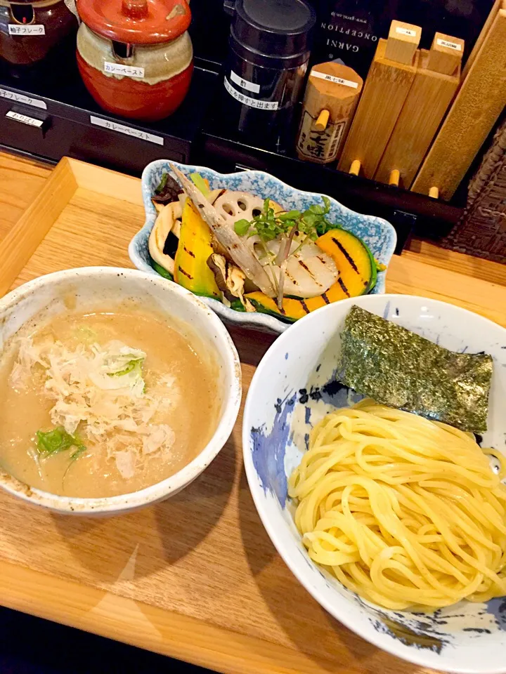 有機野菜鶏白湯つけ麺|中華蕎麦 銀時さん