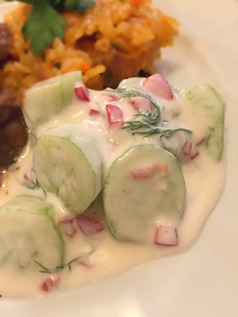 Snapdishの料理写真:Cucumber Salad with Dill Vinegrette 🇻🇪|aястасияさん