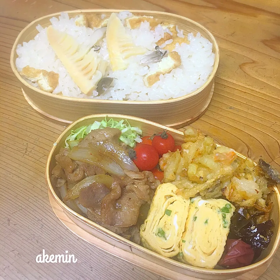 Snapdishの料理写真:旦那's弁当|akeminさん