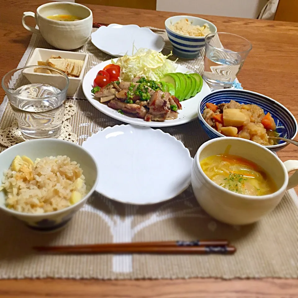 今日の夕飯☆全体|あさこさん