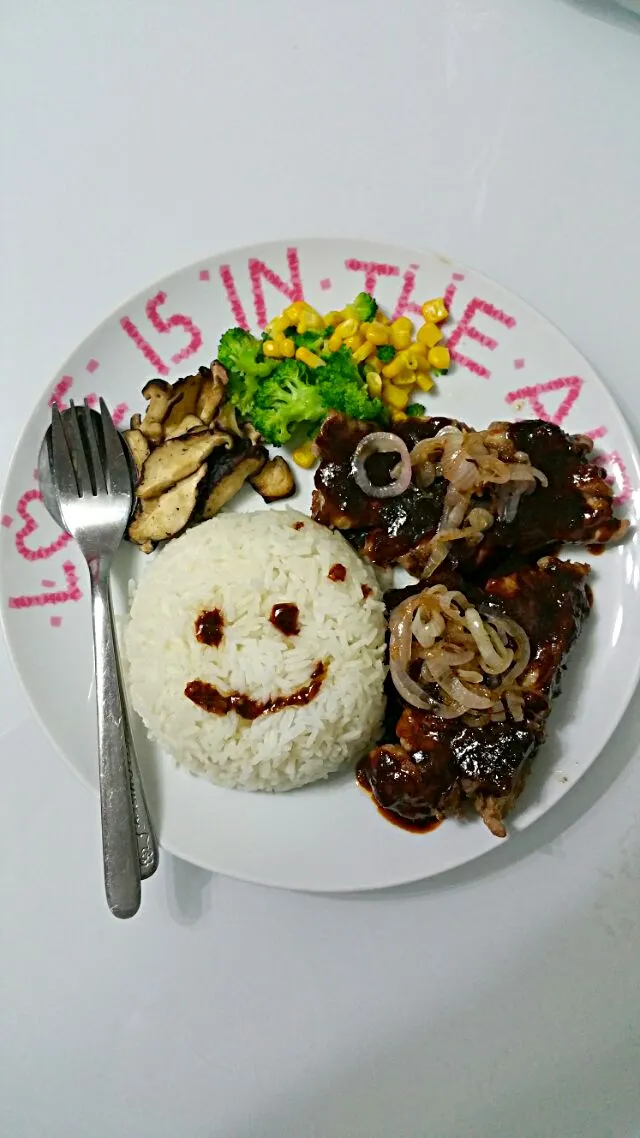 Grilled Black Pepper Pork Chop 😉😍|🌷lynnlicious🌷さん