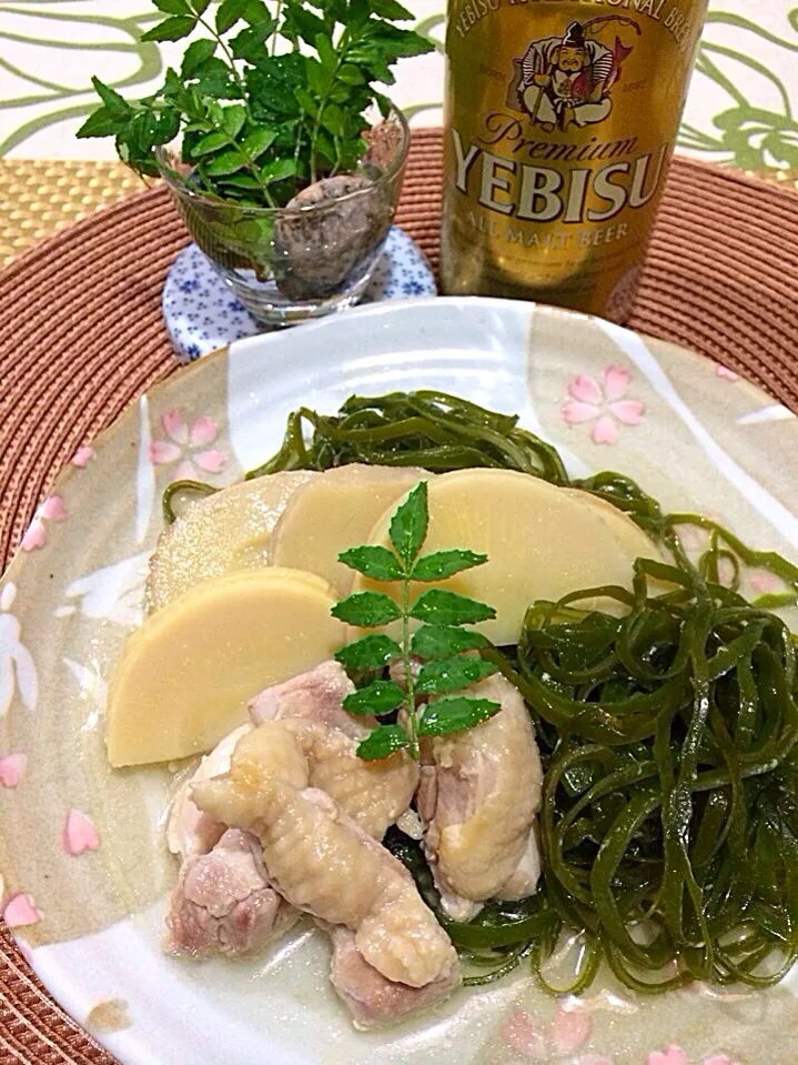 🌿若竹煮〜！ならぬ若昆布煮🌿                  香り立つ山椒の葉は山歩きして見つけた天然さん🌿🌿|🌿ぴぴさん