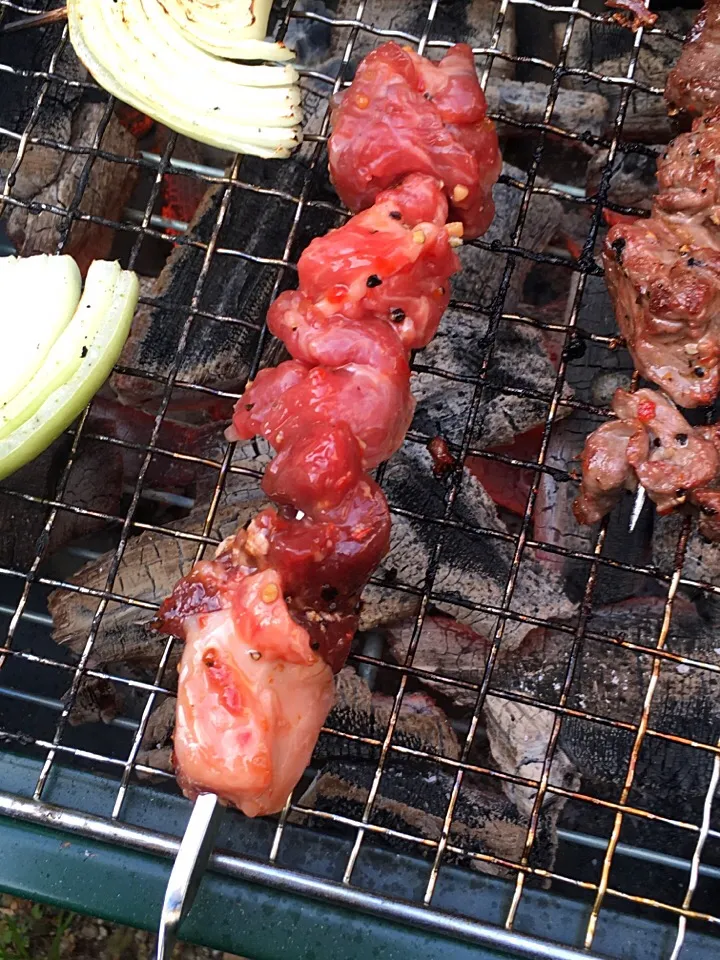 七輪で焼肉  その2|きっこさん