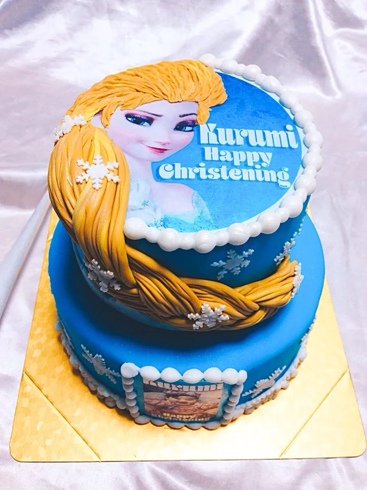 Frozen Elsa fondant Cake|Marisa Gushikenさん