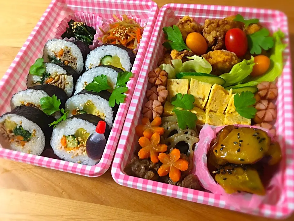 Snapdishの料理写真:お花見弁当⭐️|ゆきなこもちさん