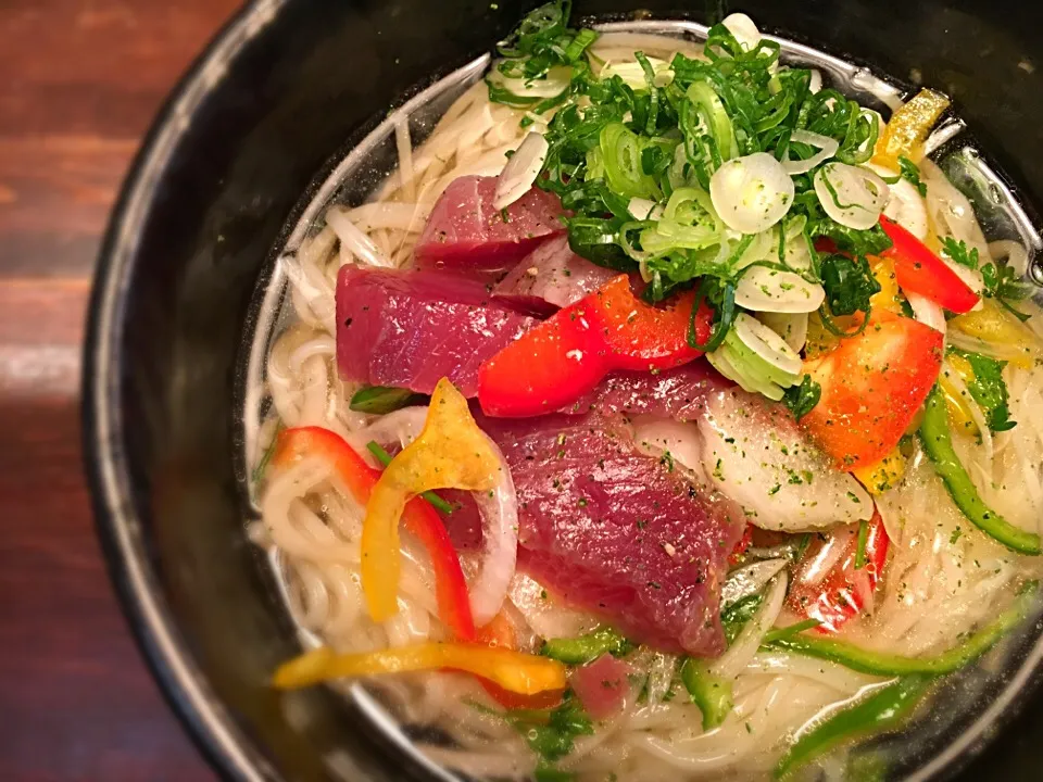 スモーク生かつおのマリネそうめん6|半田手延べそうめんの店 阿波や壱兆さん