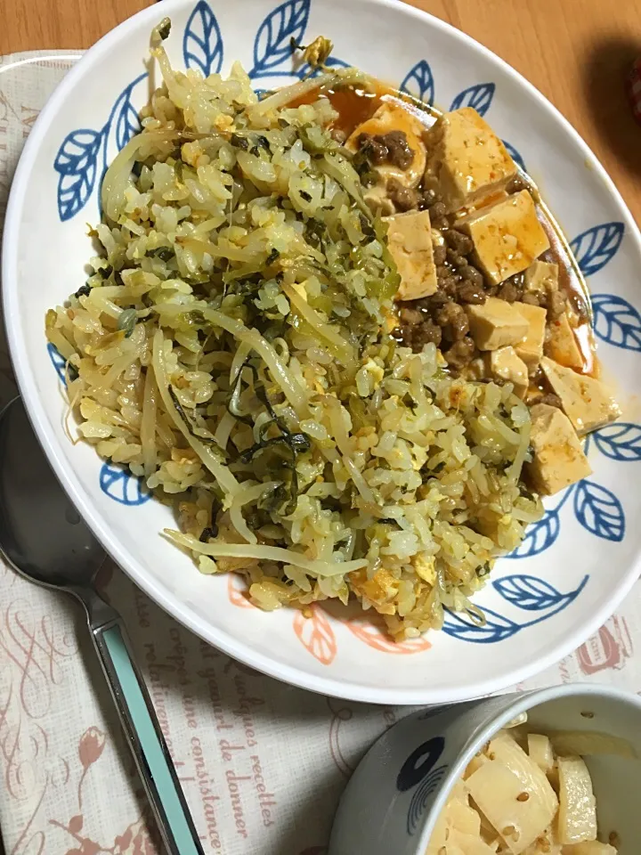 🌟麻婆豆腐
🌟高菜もやしチャーハン|ゆりえさん