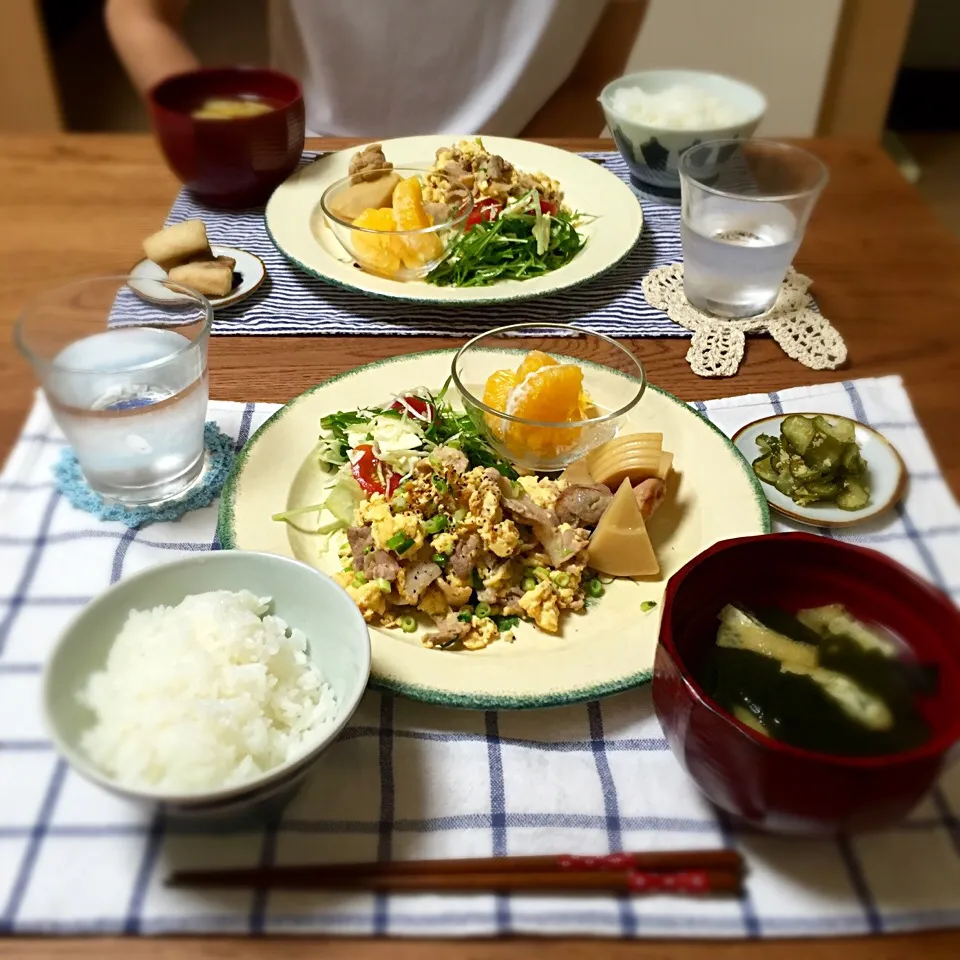 今日の夕飯☆全体|あさこさん