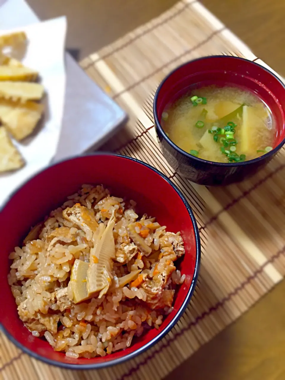 筍ご飯&筍の味噌汁|パパパ♪さん