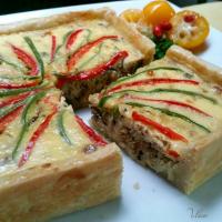 焼きたて✨【大豆ミートと春キャベツとキヌアのキッシュ】🐣🐣