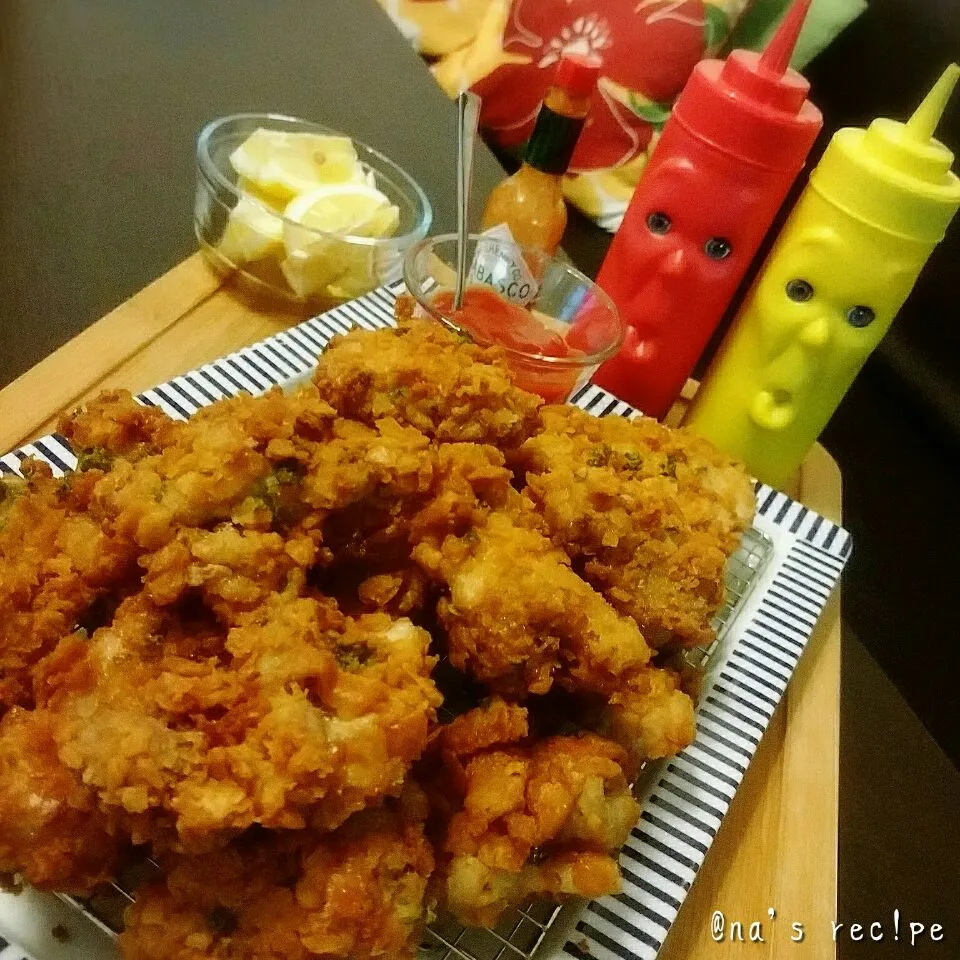 衣にリッツを使ったフライドチキン🐔🐔🐔|Kashimanakitchenさん