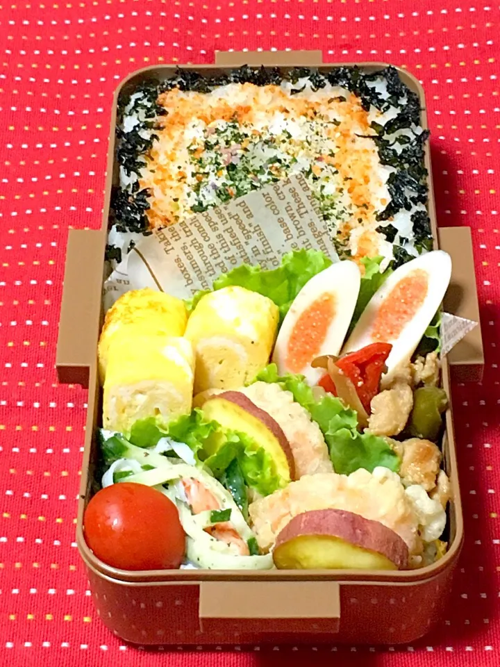 高校生男子のがっつり弁当.ﾟ٩(๑⃙⃘˙ᵕ˙๑⃙⃘)۶:.｡|おざMAMAさん