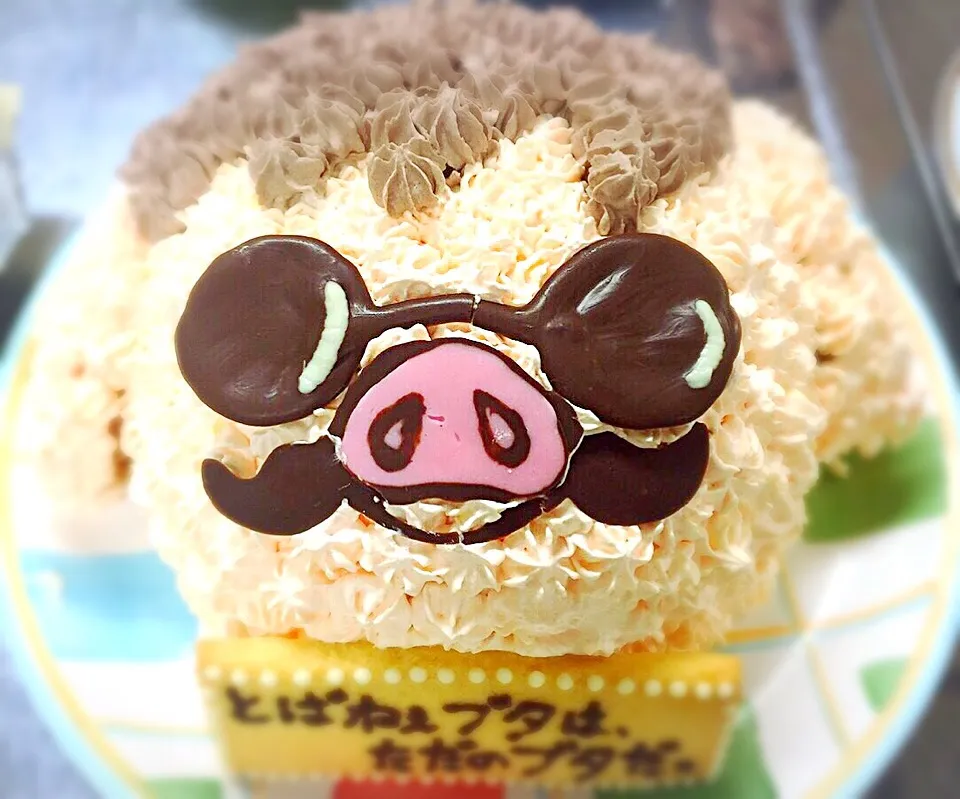 Snapdishの料理写真:ジブリの紅の豚のケーキ〜
ポルコ・ロッソ🐷|himeさん