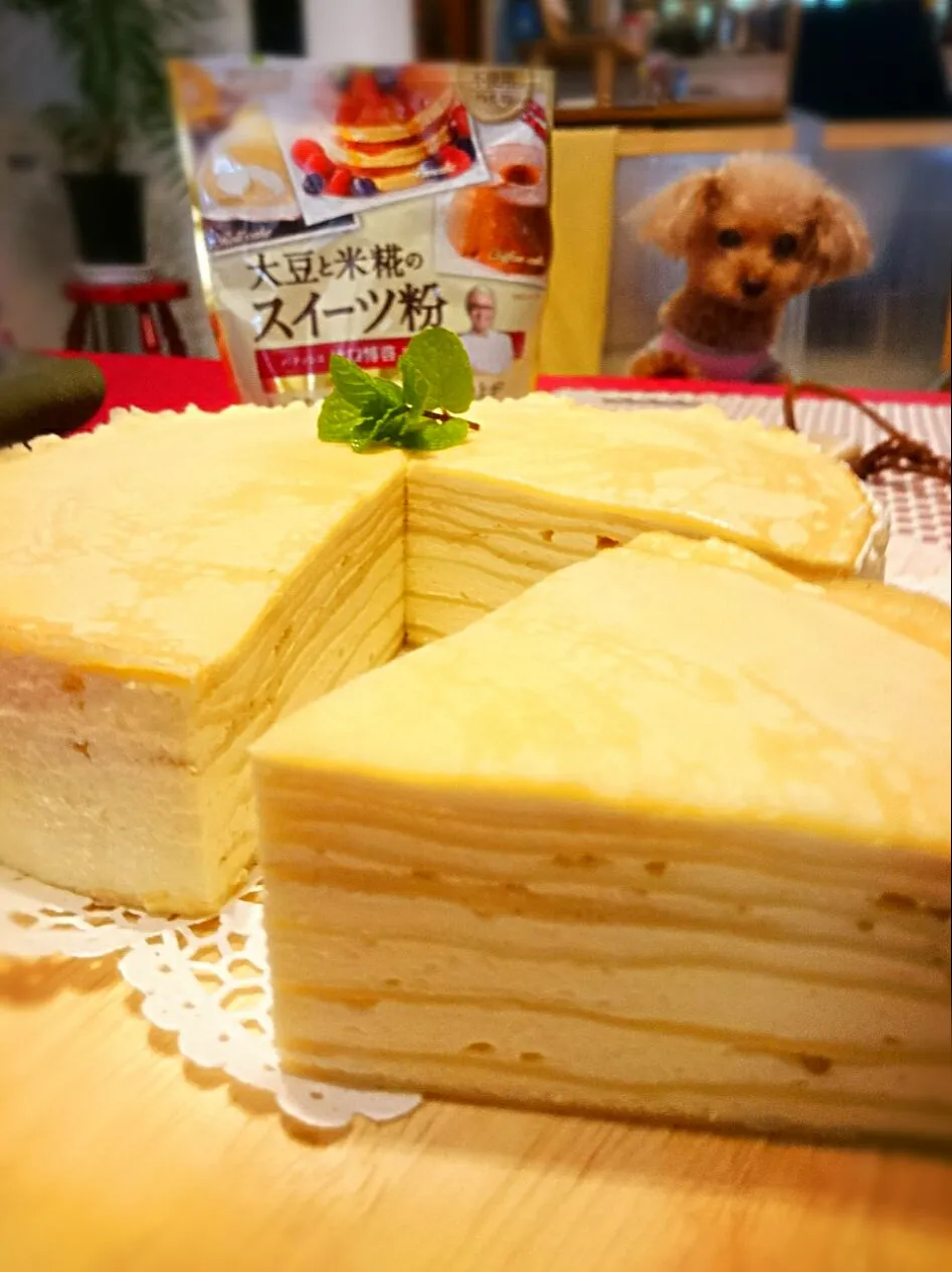 ミルクレープ🍰クレ―ムデｨプロマット🍴(^-^)v
丸米様ありがとうございます❗|ナムナムさん