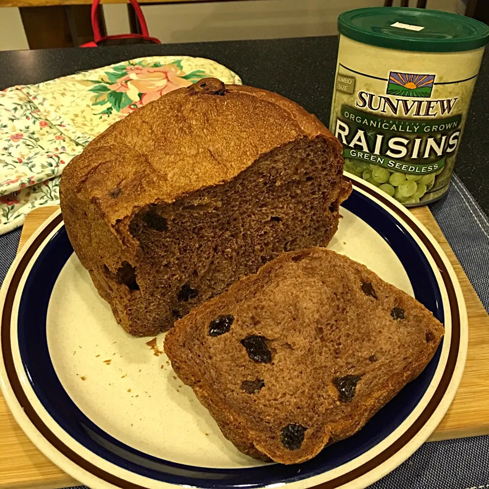 Bread maker choco raisin bread|Tinky 🍒さん