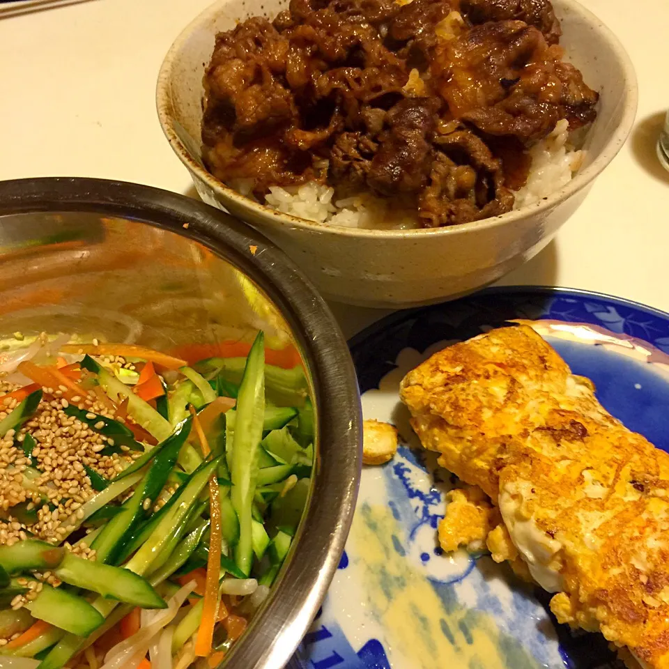 牛キムチ丼定食(◍•ڡ•◍)❤|いつみさん