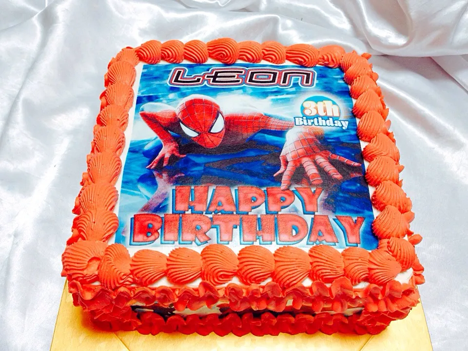 Spidermam cake|Marisa Gushikenさん