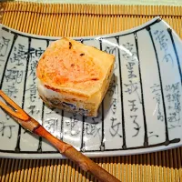 Snapdishの料理写真:あんず&クリームチーズ きんつば|chibamiさん