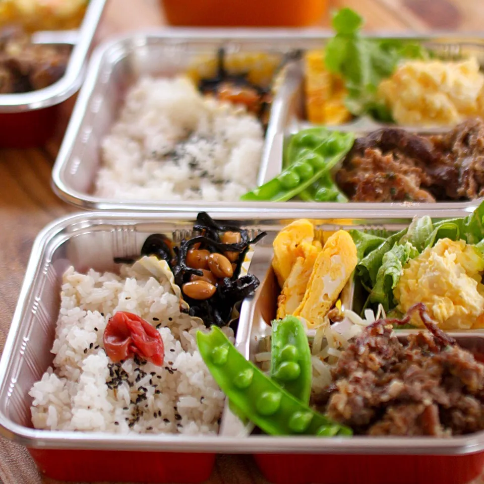 Snapdishの料理写真:夕飯はお弁当|いづみさん