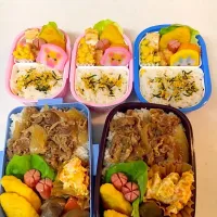 今日の子ども達弁当〜💕