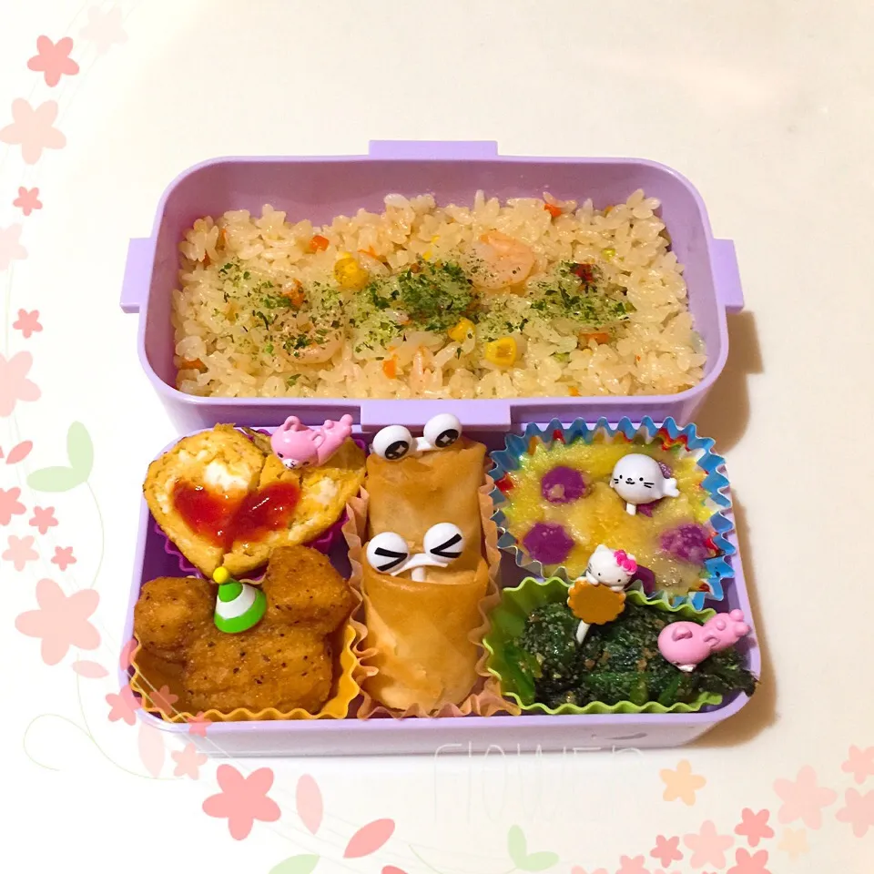 Snapdishの料理写真:4/27❤︎娘のお弁当❤︎|Makinsさん