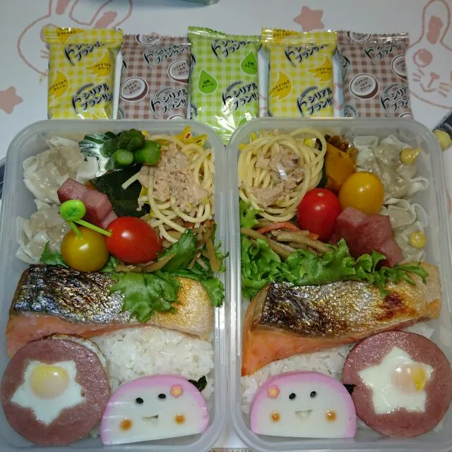 Snapdishの料理写真:4月27日(水)　高校生女子&オレ弁当|クッキングおやぢさん