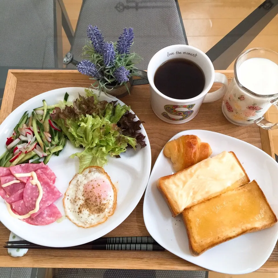 Snapdishの料理写真:4/27❤︎主人のモーニング❤︎|Makinsさん