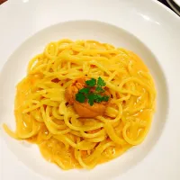 Snapdishの料理写真:うにクリームパスタ🍝|ささやんさん