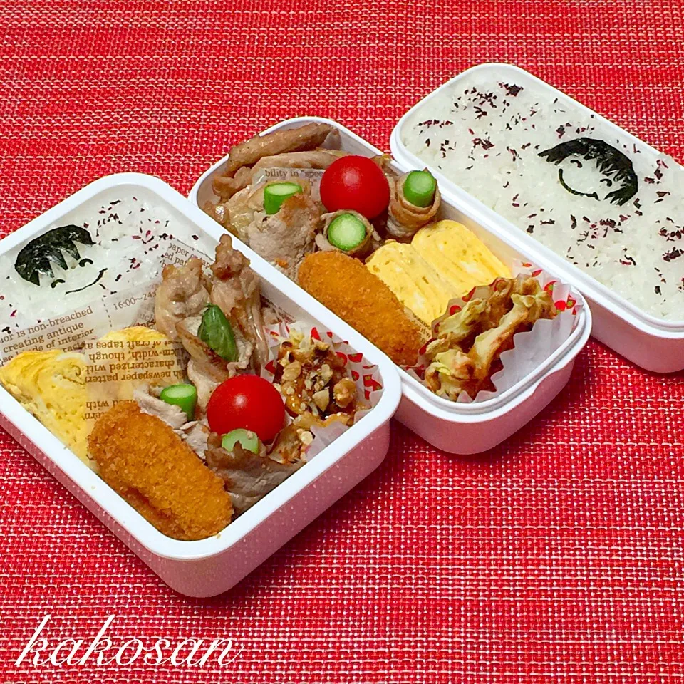 パパと娘っちのお弁当(^^)|pinkmamaさん