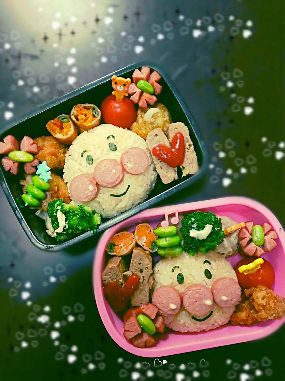 ☆幼稚園兄妹お弁当☆アンパンマン☆|ひゆりままさん