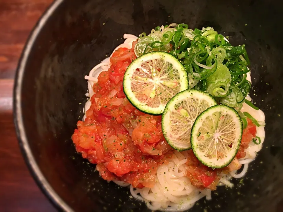 トマトサルサぶっかけ5|半田手延べそうめんの店 阿波や壱兆さん