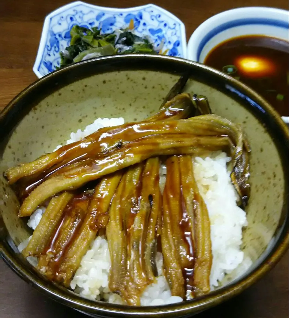 煮穴子丼 & 玉赤|あらいぐまのしっぽさん