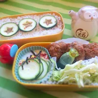 pork meatballs bento|Rugilė Audronashaさん