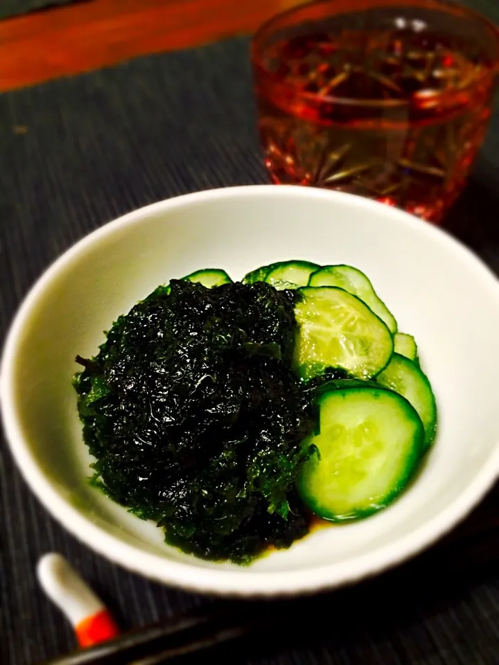 Snapdishの料理写真:箸休めに🍶生青海苔の酢の物|Norikoさん