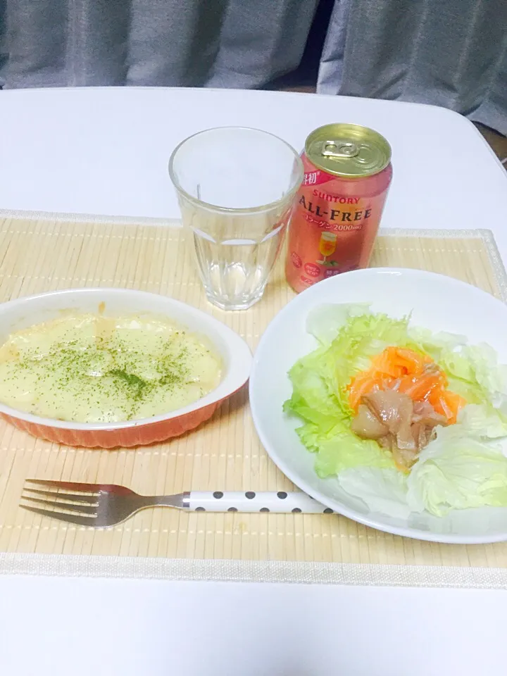 ライザップ 豆腐グラタン 海鮮サラダ 310kcal|まみぱーさん