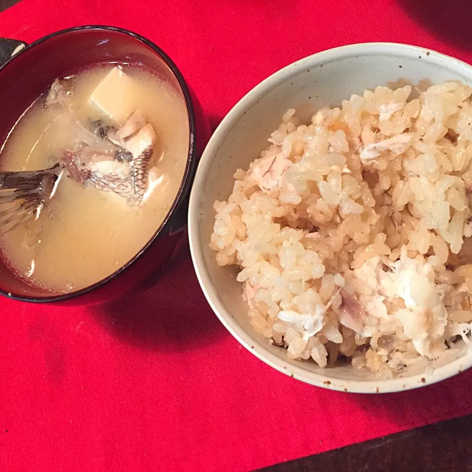 鯛飯とアラ汁|純さん