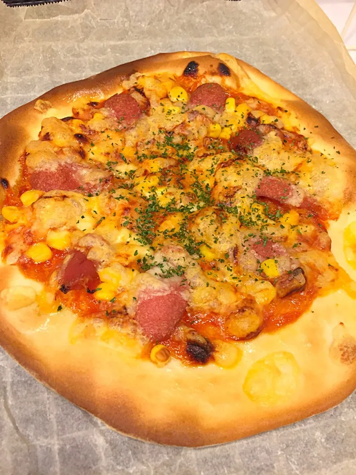 Snapdishの料理写真:復習Pizza〜♪( ´▽｀)|みっつさん