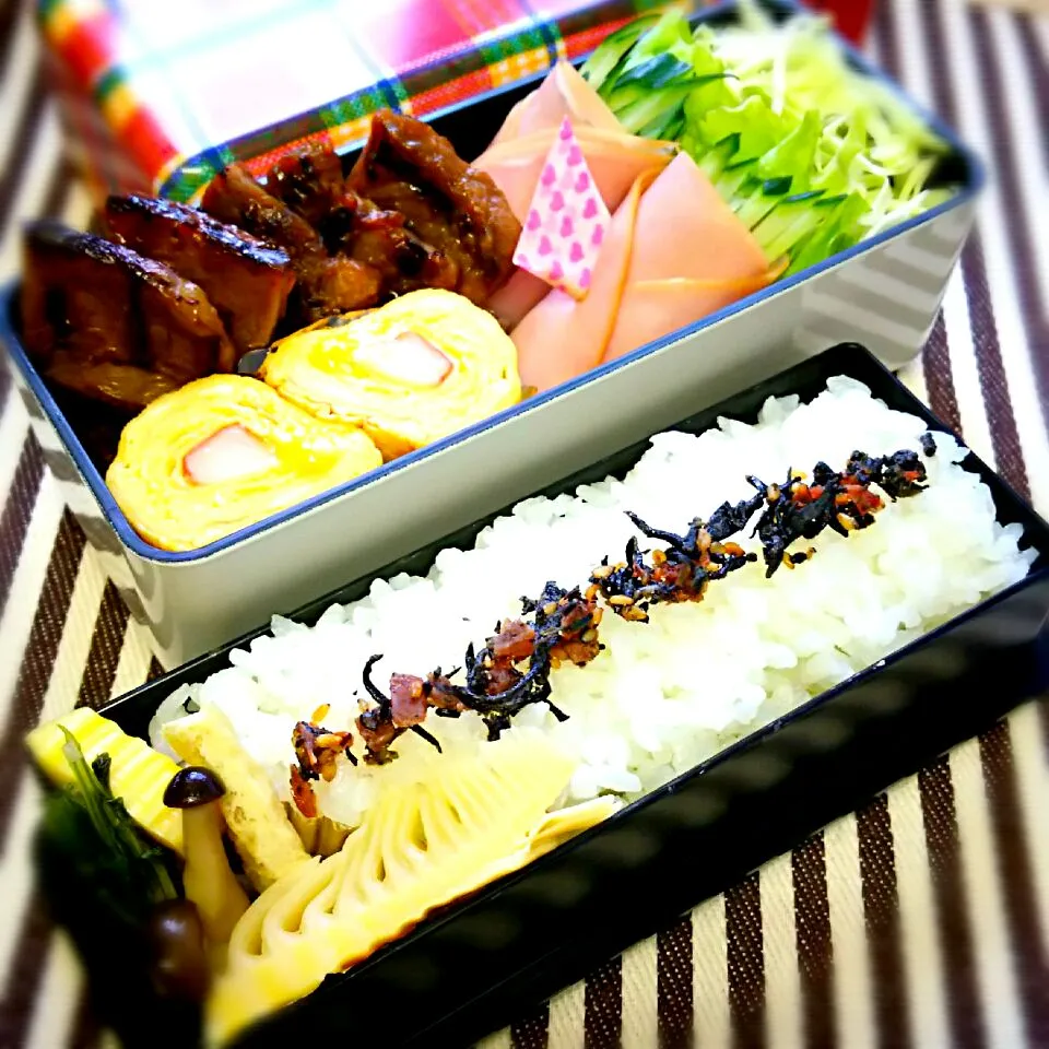 Snapdishの料理写真:高2*Ｒちゃんのお弁当¨̮♡⃛|お茶菓子さん