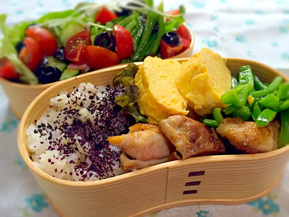 Snapdishの料理写真:今日のお弁当(*´﹃｀*)20160428|たんさん