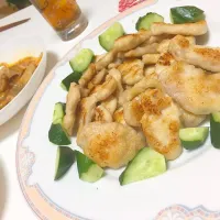 Snapdishの料理写真:鶏肉塩麹焼き♡塩ver|きゅうすけさん