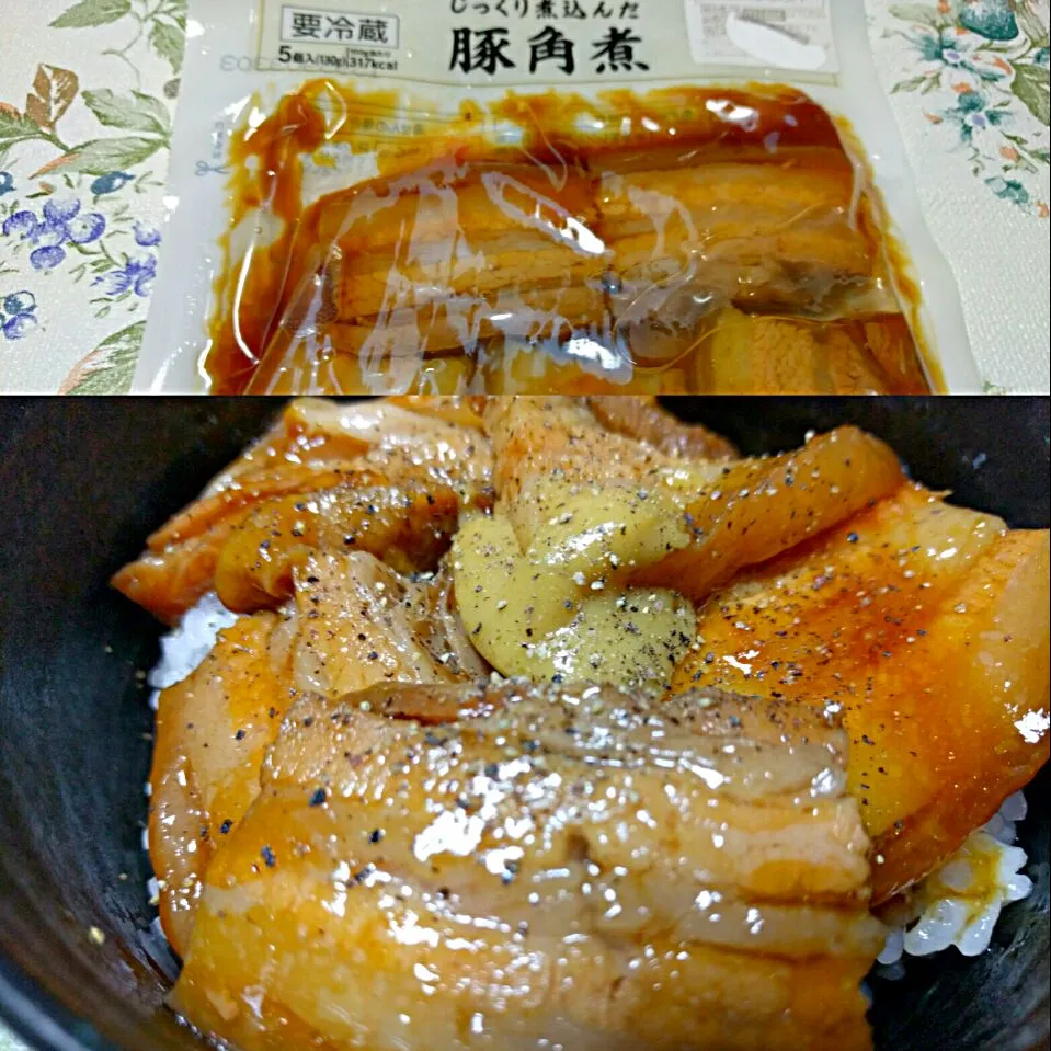 セブンイレブン 豚角煮で、簡単ボリューム丼 #角煮|sakumaさん