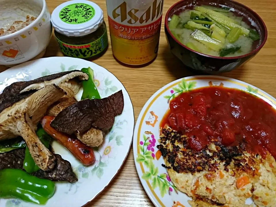 豆腐ハンバーグトマトソース　久しぶりの自炊でした|Shinji Matsuokaさん