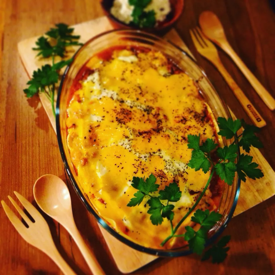 Lasagna of Cheddar cheese|Tomomi  Nakamuraさん