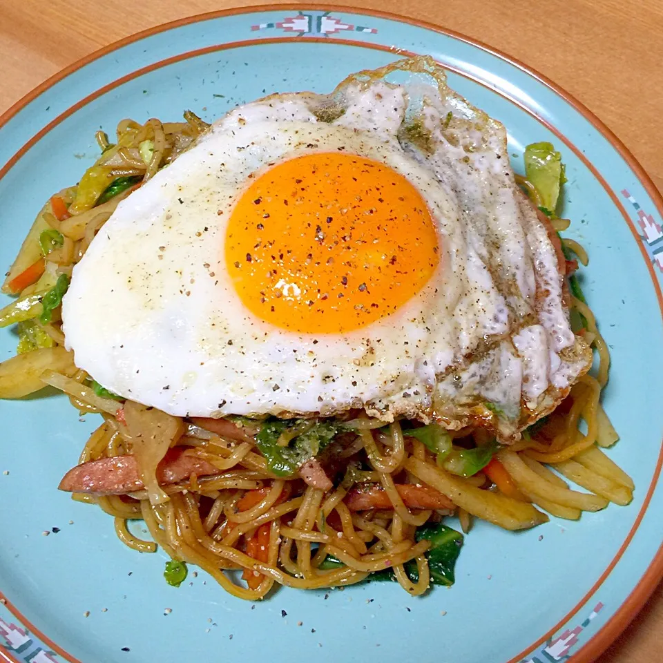 春キャベツとシャキシャキ新じゃがで春の味覚焼きそば(⌯>ლ<⌯ෆ)|@mano*さん