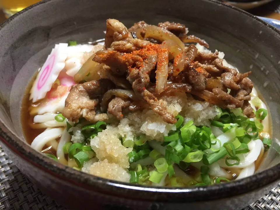 肉おろしころうどん❗️|じゃっきーさん