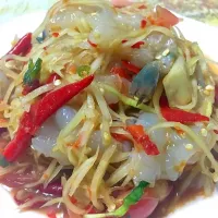 ส้มตำกุ้งสด|Mashimoza Jub-jubさん